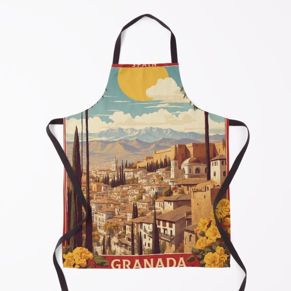Item preview, Granada Spain Tourism Vintage Poster 2 designed and sold by TravelersGems.