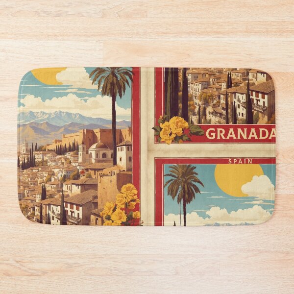 Item preview, Granada Spain Tourism Vintage Poster 2 designed and sold by TravelersGems.