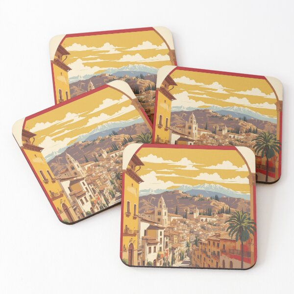 Item preview, Granada Spain Tourism Vintage Poster designed and sold by TravelersGems.