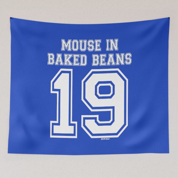 Item preview, Mouse In Baked Beans Jersey (White Version) designed and sold by JanGrackle.