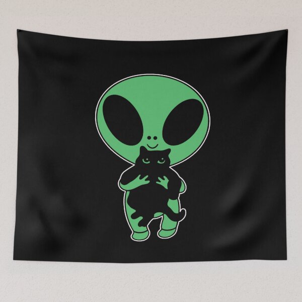 Item preview, Alien Petting Cat designed and sold by VETRO⭐.