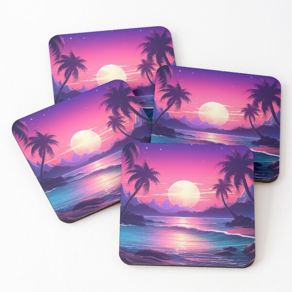 Item preview, Lush Tropic Dreams: Retrowave Oasis designed and sold by Mullet Monkey.
