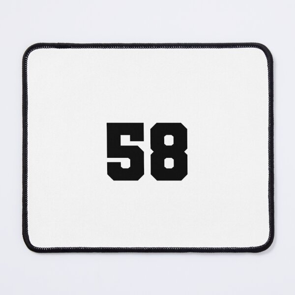 Item preview, 58, fifty eight, black, soccer league designed and sold by Numbers-Art.
