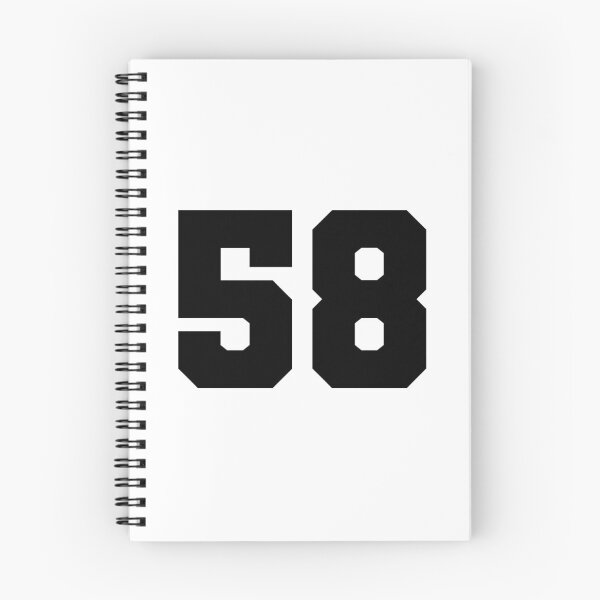 Item preview, 58, fifty eight, black, soccer league designed and sold by Numbers-Art.