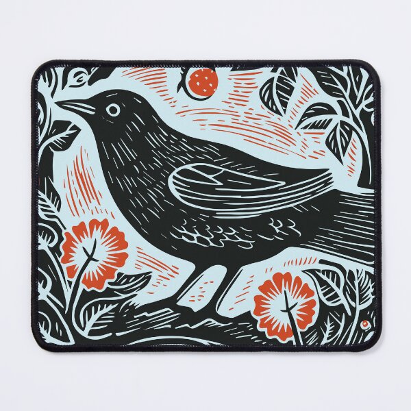 Item preview, Lino Cut Bird designed and sold by Texterns.