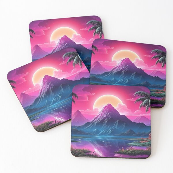 Item preview, Neon Palms Euphoria: Tropical Synthwave Resonance designed and sold by Mullet Monkey.