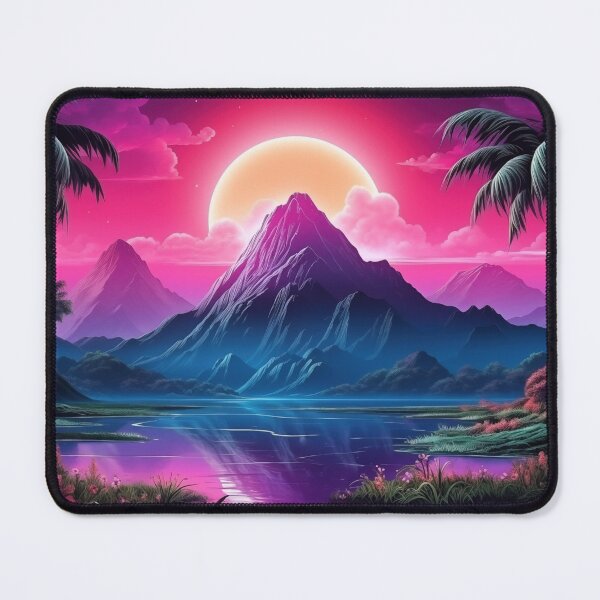 Item preview, Neon Palms Euphoria: Tropical Synthwave Resonance designed and sold by Mullet Monkey.
