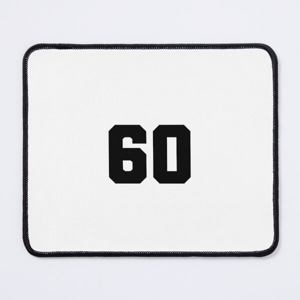 Item preview, 60, sixty, black, soccer league designed and sold by Numbers-Art.
