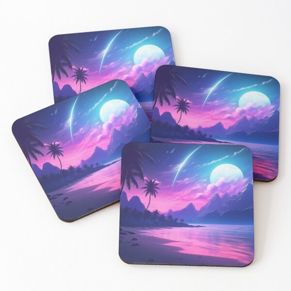 Item preview, Tropical Synthesis Harmony: Luminous Sunset Dreams designed and sold by Mullet Monkey.