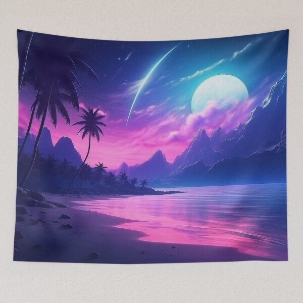 Item preview, Tropical Synthesis Harmony: Luminous Sunset Dreams designed and sold by Mullet Monkey.