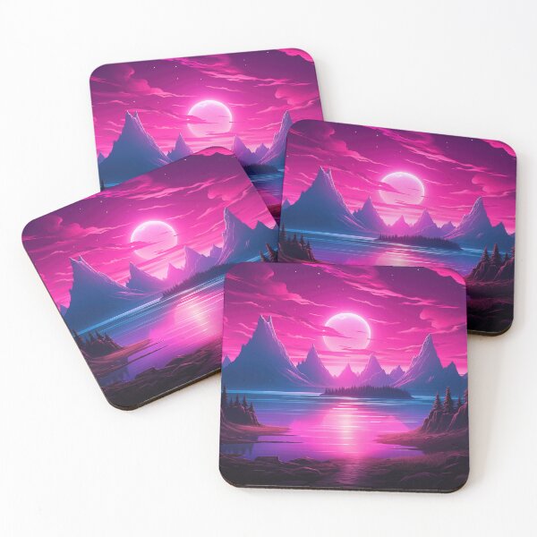 Item preview, Sonic Tropics Serenity: Retrowave Beachscape designed and sold by Mullet Monkey.