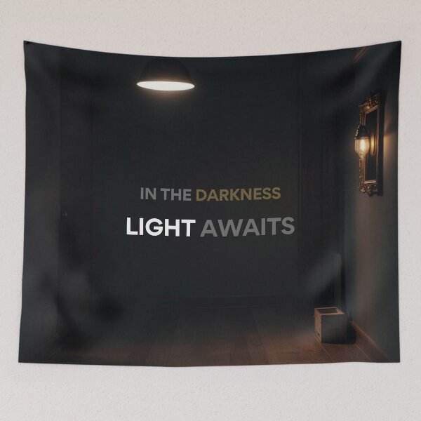 Item preview, In the darkness, Light awaits! Motivational Design. designed and sold by NOVOImpression.