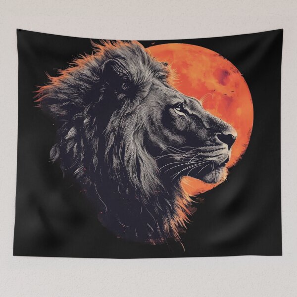 Item preview, Lion Savannah Beauty Art designed and sold by Obsidian Ink by Wilshire.