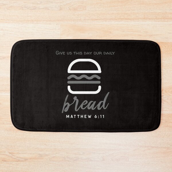 Item preview, Give Us This Day Our Daily Bread - Matthew 6:11 Bible Verse Christian Quote designed and sold by Share-Blessings.