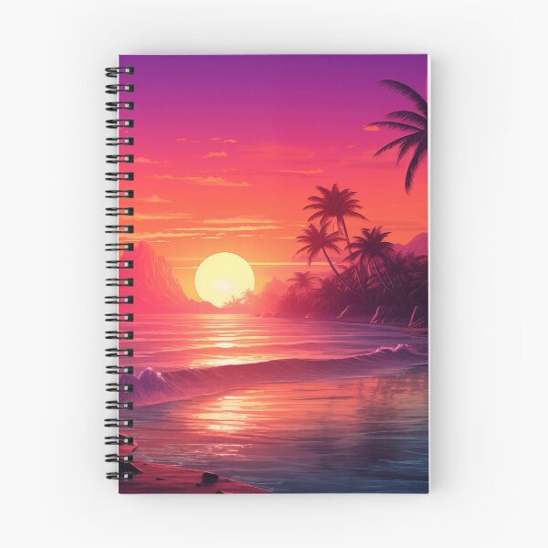 Item preview, Vivid Tropic Horizons: Ethereal Synthwave Escape designed and sold by Mullet Monkey.