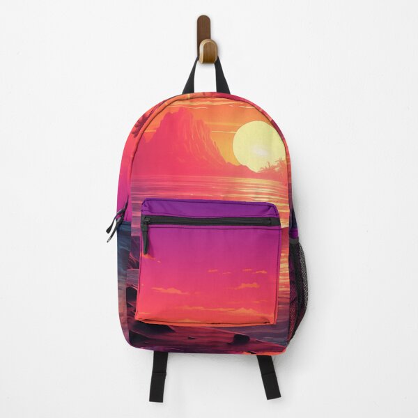 Item preview, Vivid Tropic Horizons: Ethereal Synthwave Escape designed and sold by Mullet Monkey.