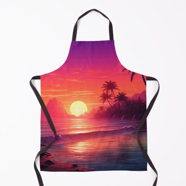 Item preview, Vivid Tropic Horizons: Ethereal Synthwave Escape designed and sold by Mullet Monkey.