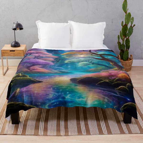 Item preview, Enchanted Forest with Galaxies Flowing Downstream designed and sold by Ethereal-Canvas.