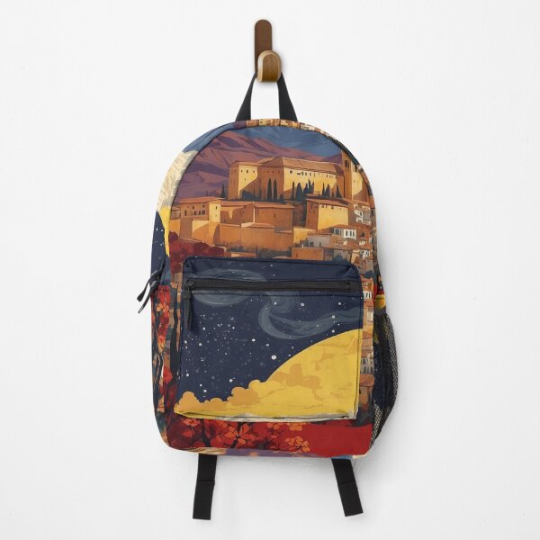 Item preview, Granada Starry Night and Moon Tourism Vintage Poster 2 designed and sold by TravelersGems.