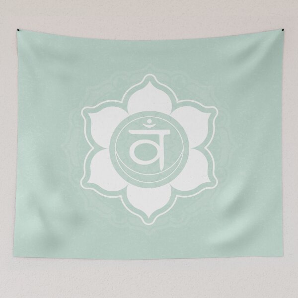Item preview, Sacral Chakra Mandala - Mint + Snow designed and sold by Irene Estelle.