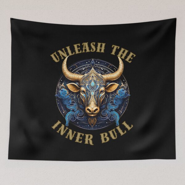 Item preview, Unleash The Inner Bull. taurus sayings designed and sold by ZodiacWonders.