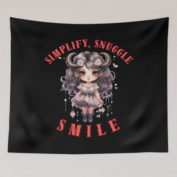 Item preview, Simplify, Snuggle, Smile. taurus astrology designed and sold by ZodiacWonders.