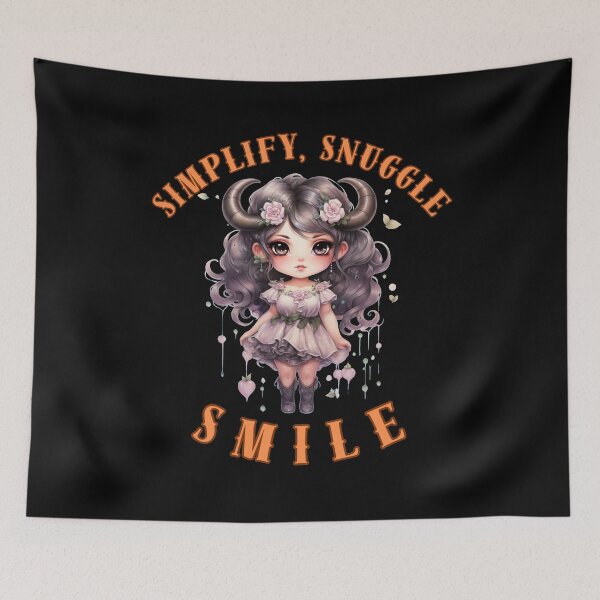 Item preview, Simplify, Snuggle, Smile. taurus constellation designed and sold by ZodiacWonders.