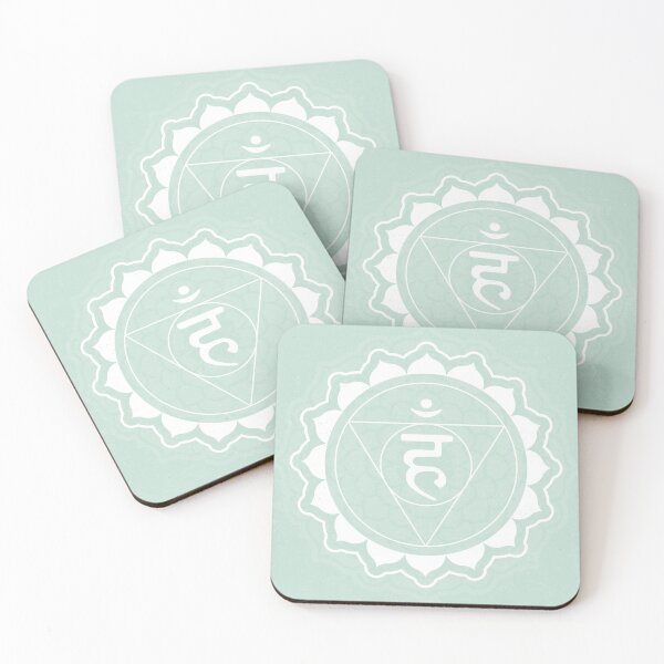 Item preview, Throat Chakra Mandala - Mint + Snow designed and sold by Irene Estelle.