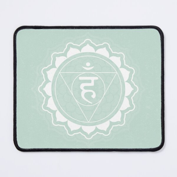 Item preview, Throat Chakra Mandala - Mint + Snow designed and sold by Irene Estelle.