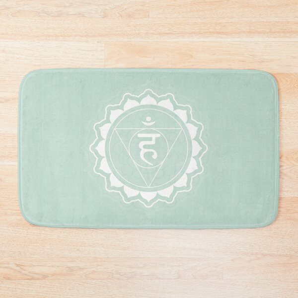 Item preview, Throat Chakra Mandala - Mint + Snow designed and sold by Irene Estelle.