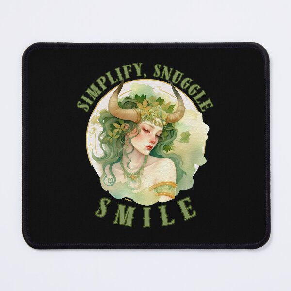 Item preview, Simplify, Snuggle, Smile. taurus traits designed and sold by ZodiacWonders.