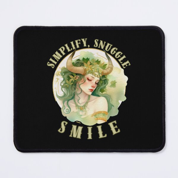 Item preview, Simplify, Snuggle, Smile. cute taurus designed and sold by ZodiacWonders.