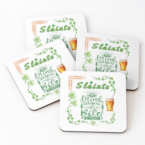 Item preview, funny Irish gifts, bite my tongue. designed and sold by MCanderart.