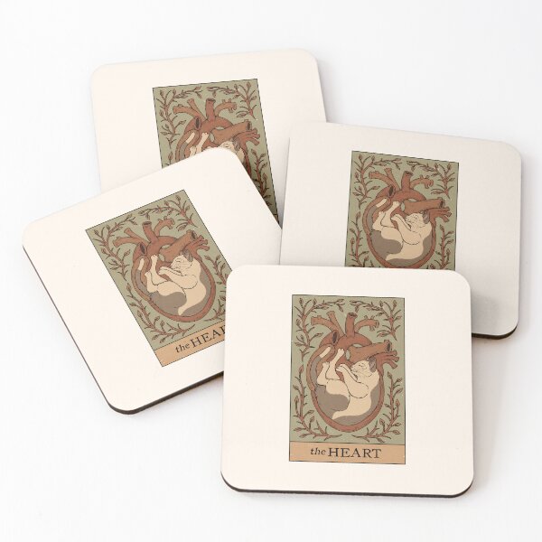 Item preview, The Heart - Cats Tarot designed and sold by Thiago Corrêa.