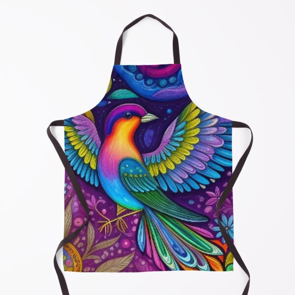 Item preview, Beautiful Colorful Bird and Flowers  designed and sold by TheDarkWardrobe.