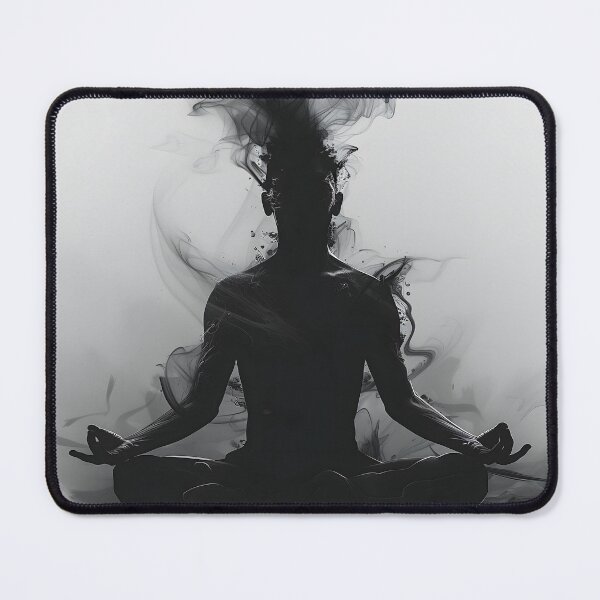 Item preview, Essence of Tranquility - Meditative Silhouette Art Print designed and sold by pooshda.