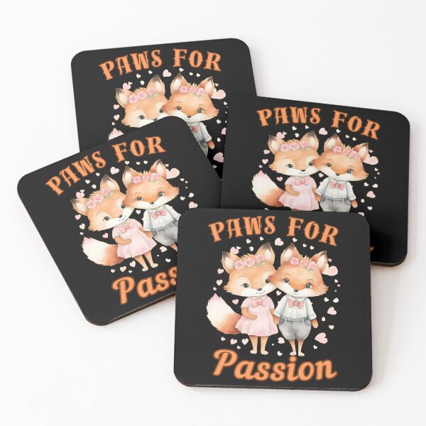 Item preview, Paws for Passion. fox portrait designed and sold by FoxVibes.