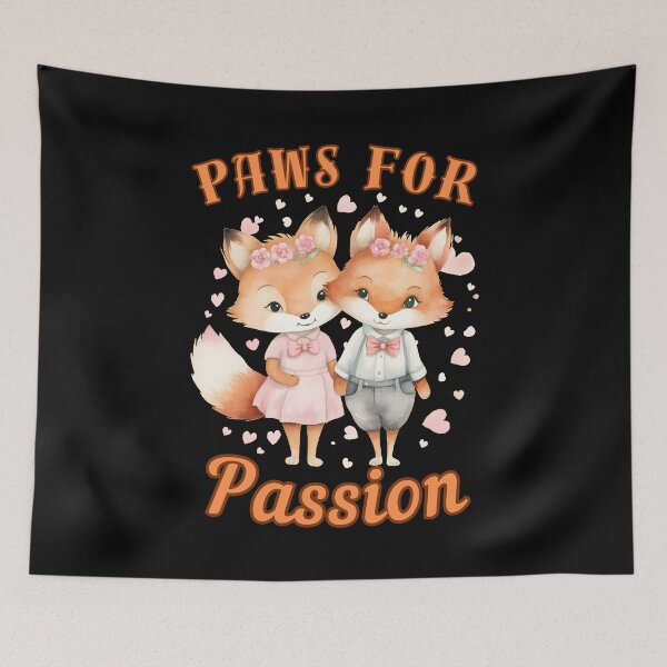 Item preview, Paws for Passion. fox portrait designed and sold by FoxVibes.