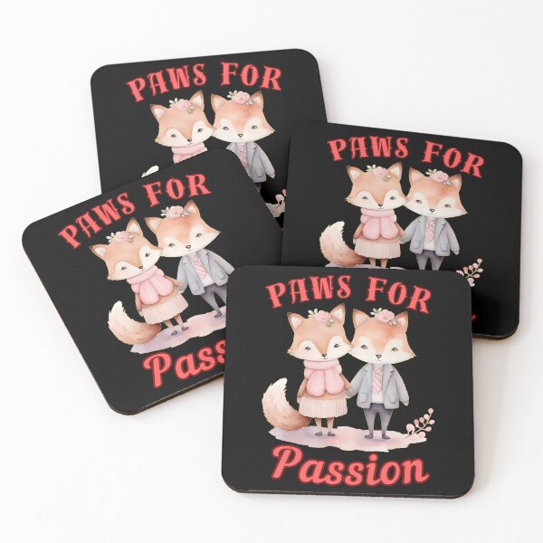 Item preview, Paws for Passion. retro fox designed and sold by FoxVibes.