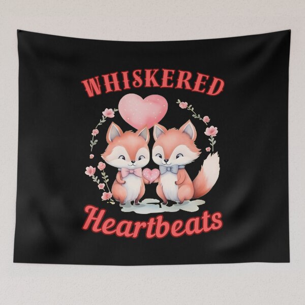 Item preview, Whiskered Heartbeats. fox head designed and sold by FoxVibes.