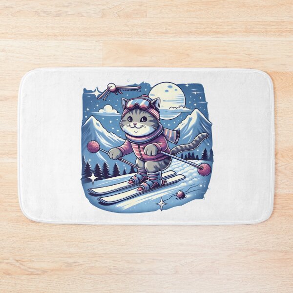 Item preview, Winter Wonderland: Skiing Adventure Kitty designed and sold by Designowner.