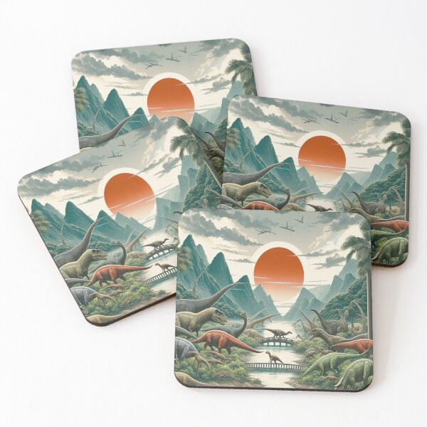 Item preview,  Dinosaurs' Attack, A Japanese Jurassic Age Greeting Card designed and sold by Tamer ⭐⭐⭐⭐⭐.