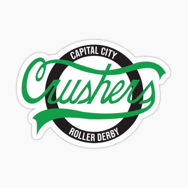 Capital City Crushers Roller Derby-Green and Black  Sticker