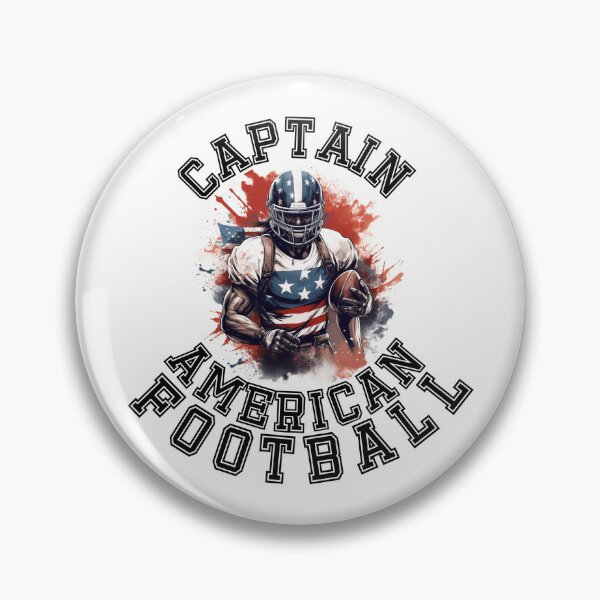 Item preview, Captain American Football Print  designed and sold by Thehatinthecat.