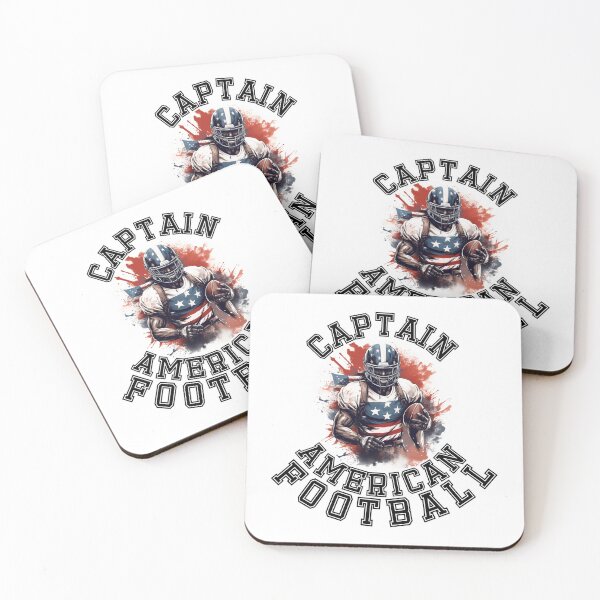 Item preview, Captain American Football Print  designed and sold by Thehatinthecat.