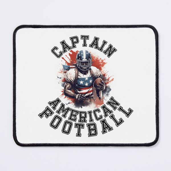 Item preview, Captain American Football Print designed and sold by Thehatinthecat.