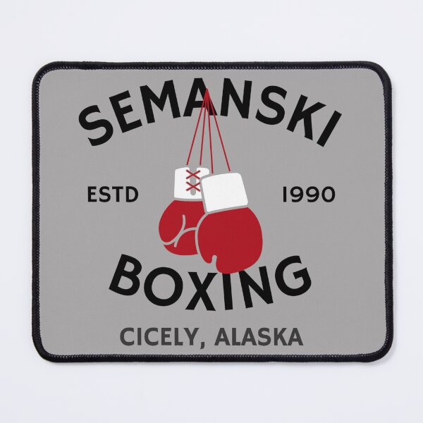 Item preview, Northern Exposure Cicely Alaska Moose Semanski Boxing Dark designed and sold by SonnyBoyDesigns.