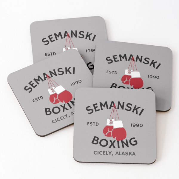 Item preview, Northern Exposure Cicely Alaska Moose Semanski Boxing Dark designed and sold by SonnyBoyDesigns.