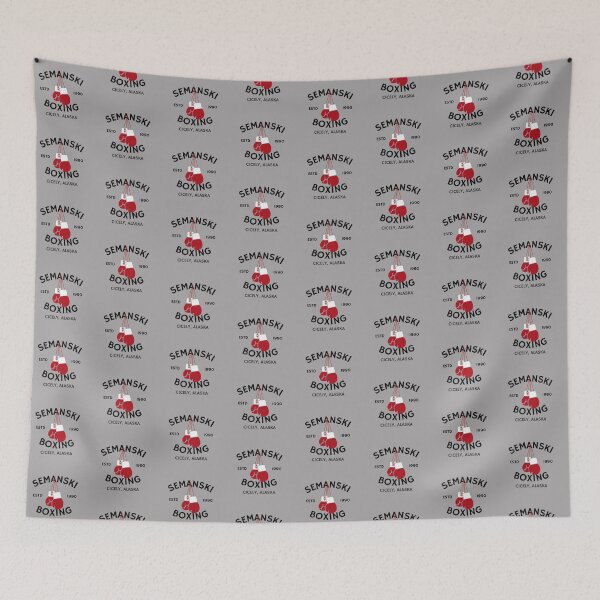 Item preview, Northern Exposure Cicely Alaska Moose Semanski Boxing Dark designed and sold by SonnyBoyDesigns.