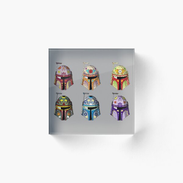 A Rainbow of Mandos- horizontal Acrylic Block
